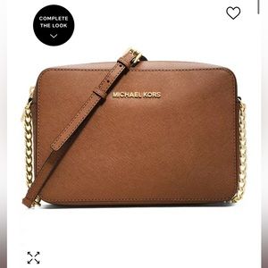 Michael Kors Leather Jet Set East West Crossbody